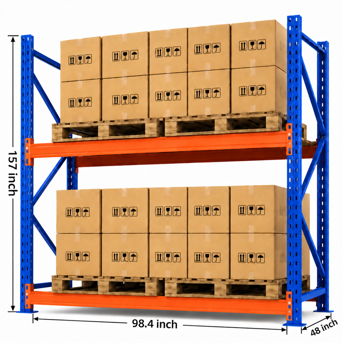 Selective Pallet Racking - Adjustable Steel Warehouse Storage, Starter and Add-On Units