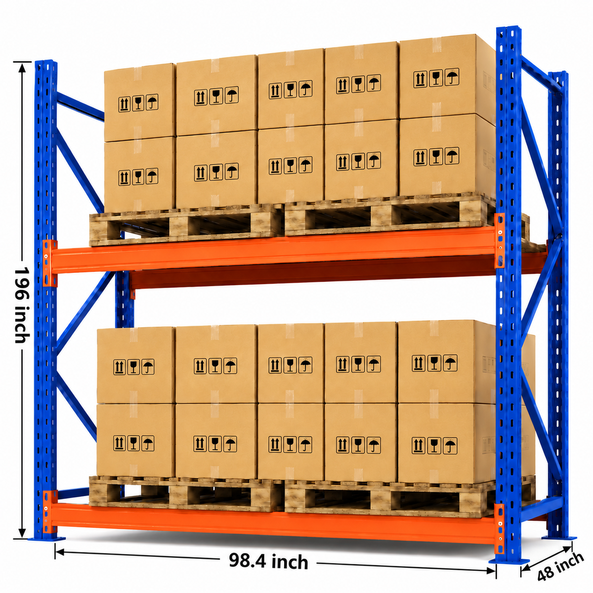 Selective Pallet Racking - Adjustable Steel Warehouse Storage, Starter and Add-On Units