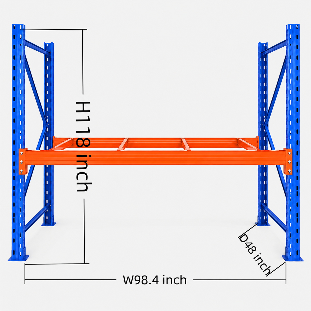 Selective Pallet Racking - Adjustable Steel Warehouse Storage, Starter and Add-On Units