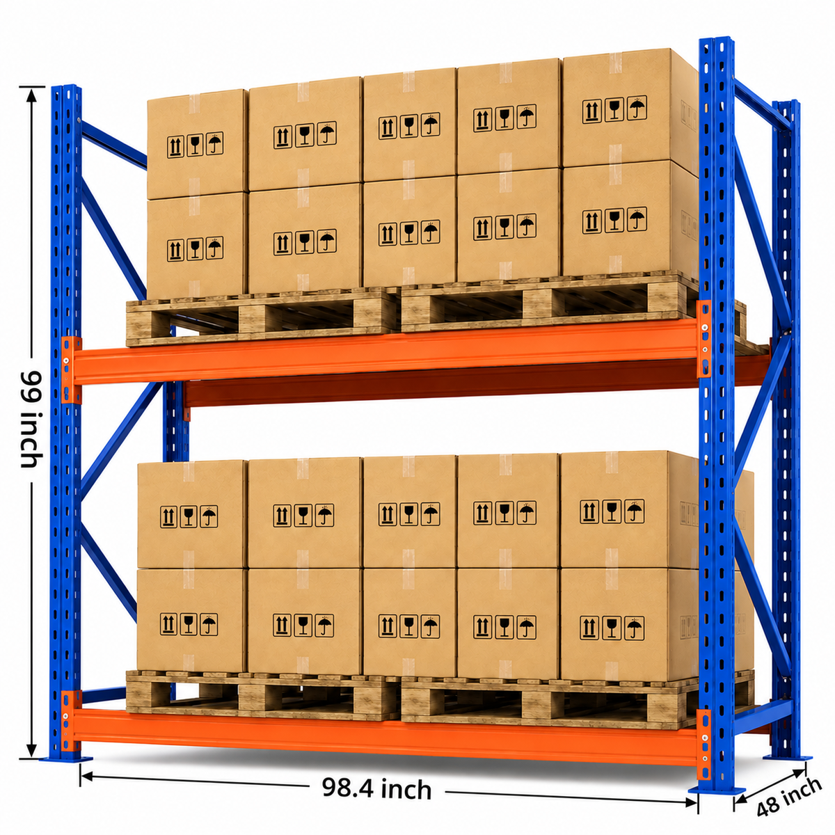 Selective Pallet Racking - Adjustable Steel Warehouse Storage, Starter and Add-On Units
