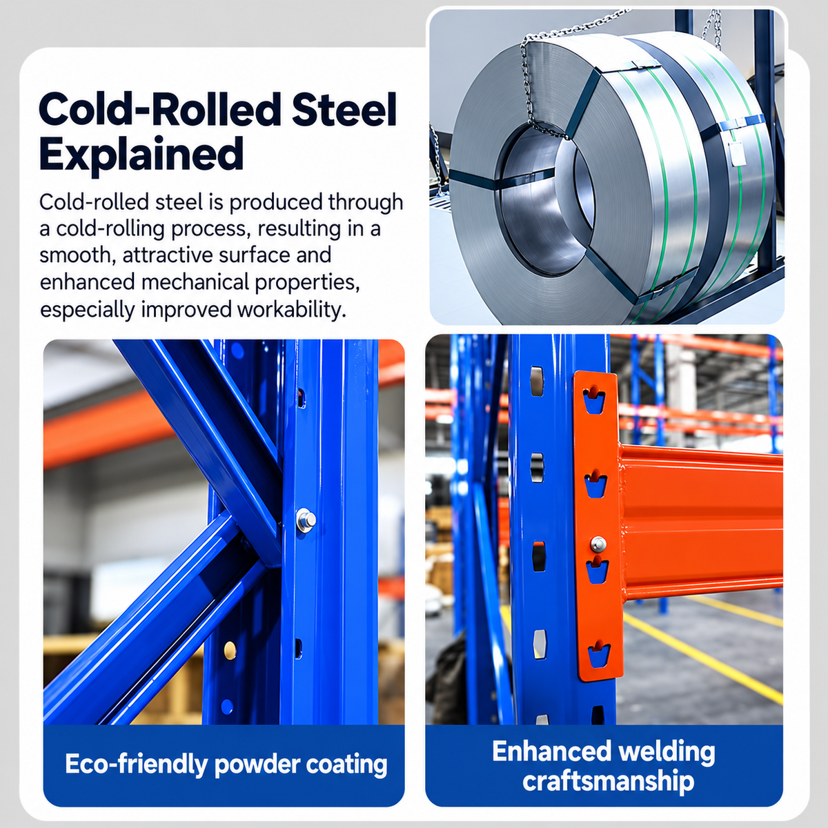 Selective Pallet Racking - Adjustable Steel Warehouse Storage, Starter and Add-On Units